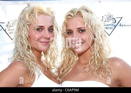 Kristina Shannon and Karissa Shannon Game Day 2010 at the Playboy Mansion Los Angeles, California - 07.02.10 Stock Photo