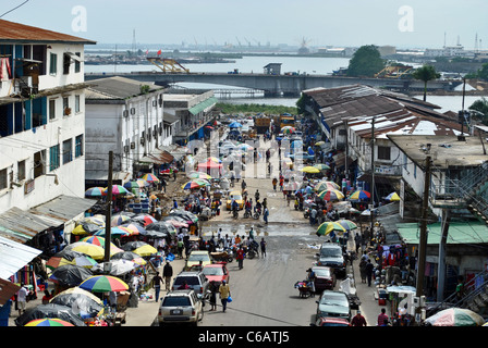 Downtown Monrovia, Liberia Stock Photo