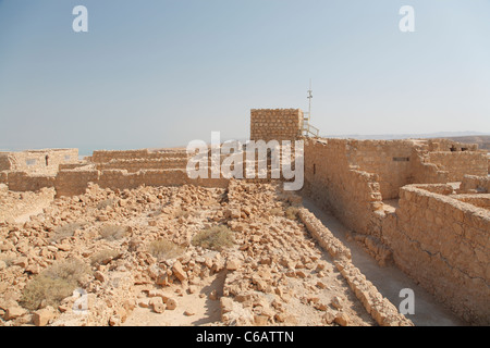 Ancient ruins, Masada, Dead Sea, Israel Stock Photo