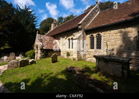 Old St Boniface Church Isle of Wight England UK on a sunny day Stock Photo