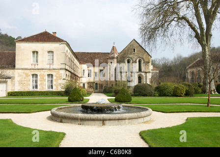 Abbey of Fontenay near Montbard, in the departement of Cote-d'Or in France. Stock Photo