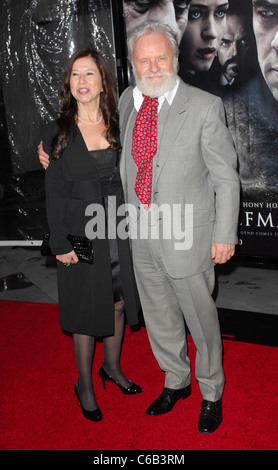 Anthony Hopkins and Stella Arroyave Premiere of 'The Wolfman' at ArcLight Cinemas - Red Carpet Los Angeles, California - Stock Photo