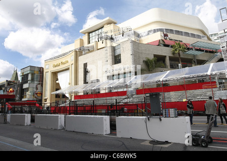 Preparations for the 82nd Annual Academy Awards (Oscars) at the Kodak Theatre. Hollywood, California - 02.03.2010 Stock Photo