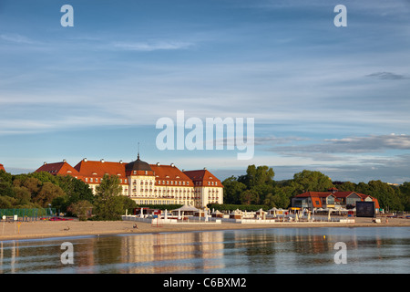 Grand Hotel - historic building in Sopot, Poland. Stock Photo