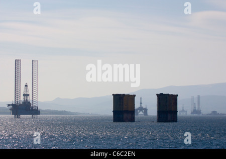 Oil rig Invergordon  Cromarty Firth Stock Photo