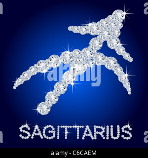 diamond zodiac sign Stock Photo