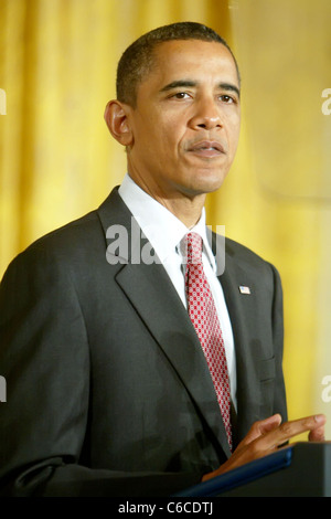 U.S President Barack Obama held a reception honouring Elena Kagan's confirmation as the newest Supreme Court Justice in the Stock Photo