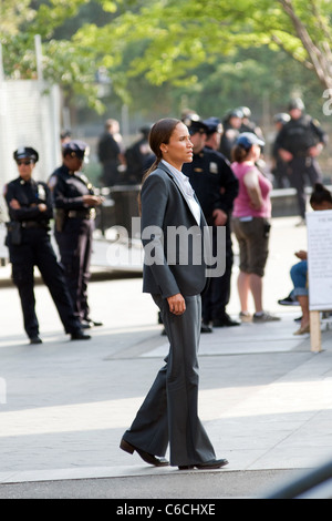 Ava Hotchkiss on the set of 'Blue Bloods' New York City, USA - 11.08.10 ...