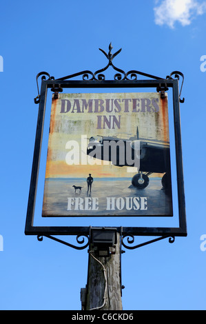The Dambusters Inn. Scampton Lincolnshire .Named after the famous 617 Squadron Royal Air Force. Stock Photo
