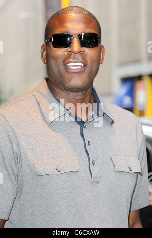 Larry Johnson retired American basketball player outside his Manhattan