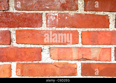 Old Red Brick Wall Stock Photo