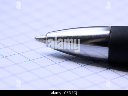 pen on a copybook Stock Photo