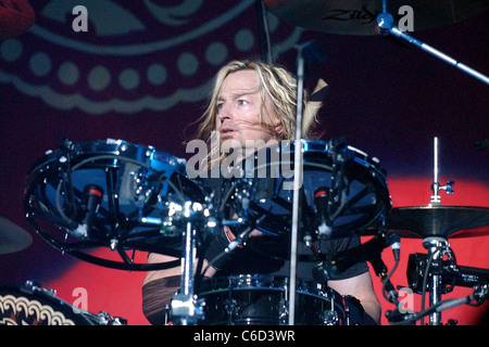 Eric Kretz of Stone Temple Pilots performing at John Labatt Centre ...