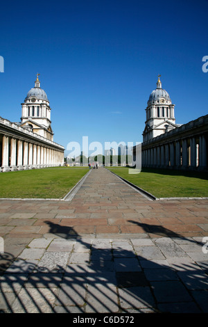 University of Greenwich (formerly the Old Royal Naval College) in Greenwich, London, UK Stock Photo