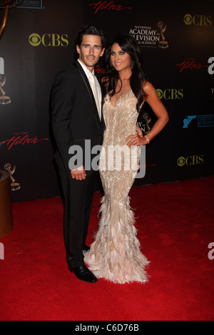 Brandon Beemer and Nadia Bjorlin 2010 Daytime Emmy Awards held at Las Vegas Hilton Hotel & Casino - arrivals Las Vegas, Nevada Stock Photo