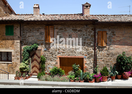 Private house in Montalcino, Siena, Tuscany, Italy, Europe Stock Photo