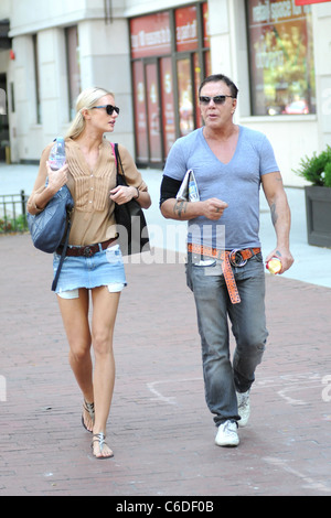 Mickey Rourke out shopping with girlfriend Anastassija Makarenko in the West Village. New York City, USA - 02.07.10 Ivan Stock Photo