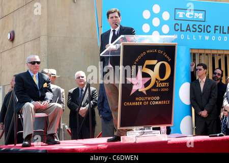 Mel Brooks with his son Max Mel Brooks is honoured with the 2406th star ...