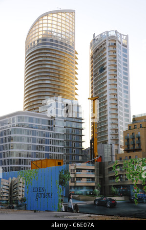 New Four Season Hotel under construction and  luxury residential building in BCD (Beirut Central District). Beirut. Lebanon. Stock Photo