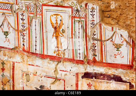 Turkey, Ephesus, Private house mural Stock Photo