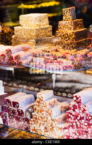 Turkey, Istanbul, Baklava, Turkish Delight Stock Photo