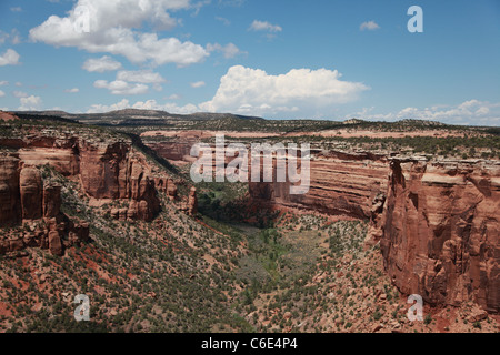 Rock formations taken in Colorado National Monument in Grand Junction, Colorado. Stock Photo