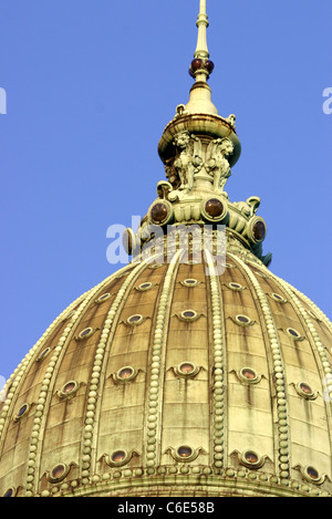 Copper dome of Argentine National Congress building in Buenos Aires, Argentina, South America