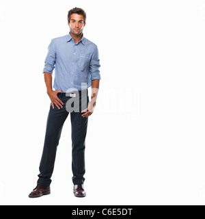 Studio shot of confident business man Stock Photo