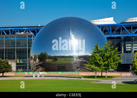 France, Paris (75), the city of Sciences and Industry in La Villette Park Stock Photo