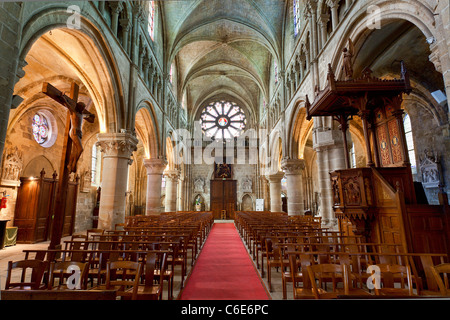 Europe, France, Val-d'oise (95), Auvers-sur-Oise Church Stock Photo