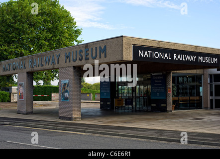 Entrance to the National Railway Museum in York, England Stock Photo