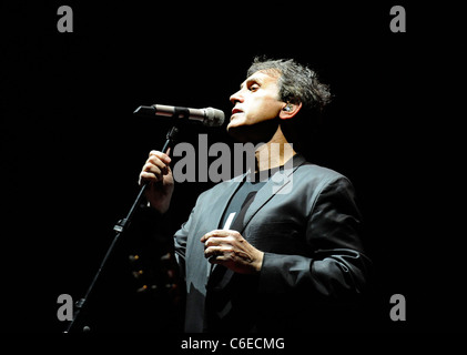 Greek singer George Dalaras performs at the Heineken Music Hall. Amsterdam, Holland - 11.05.10 Stock Photo