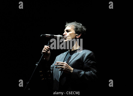 Greek singer George Dalaras performs at the Heineken Music Hall. Amsterdam, Holland - 11.05.10 Stock Photo