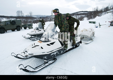 British Royal Marines training in Narvik, Norway. Photo:Jeff Gilbert Stock Photo