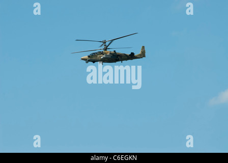 Russian military helicopter Ka-50 Stock Photo