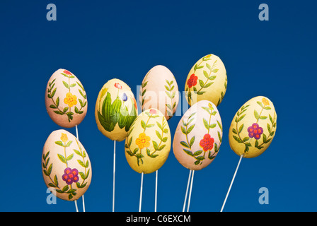 Easter eggs decoration Stock Photo