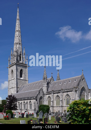 St Margaret's Church, Bodelwyddan, North Wales. Know locally as The Marble Church. Stock Photo