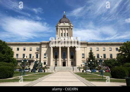 rear of the manitoba legislative building winnipeg manitoba canada Stock Photo