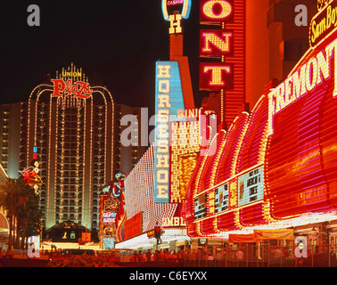 The Plaza Hotel & Casino, Downtown Las Vegas, Nevada, United States of America Stock Photo
