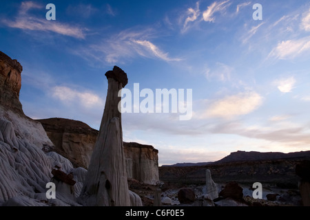 Hoodoo rock formations located in the Wahweap wash area of Lake Powell – Utah, USA Stock Photo
