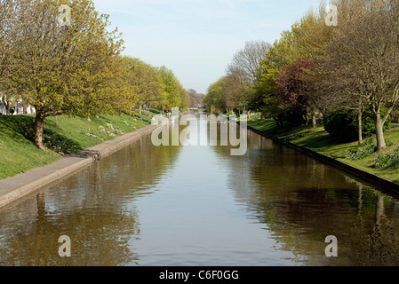 Royal Military Canal, Hythe Kent Stock Photo