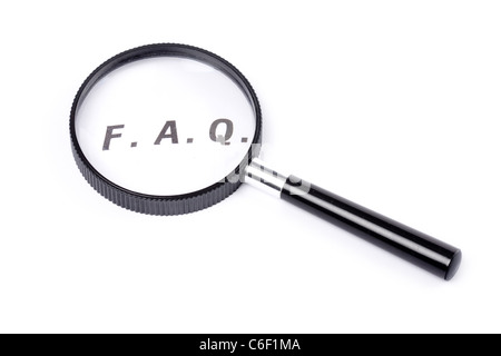 Frequently Asked Questions, concept of FAQ Stock Photo