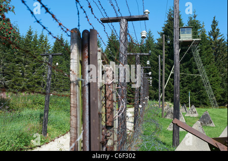 Bucina - Buchwald - Czech Republic Germany border - Iron Curtain from Cold War era - Sumava - Bayerischer wald Stock Photo