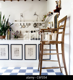 Kitchen in a modern house Stock Photo