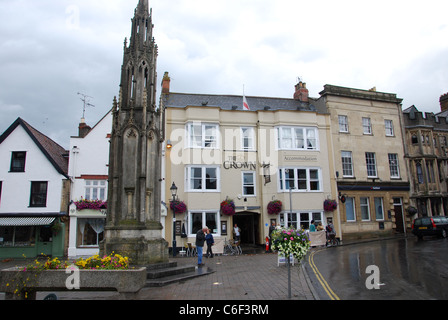 Market Place Glastonbury Somerset England Stock Photo