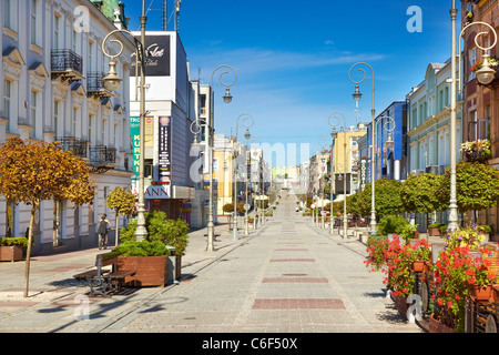 Kielce, main street at the Old Town, Poland Stock Photo