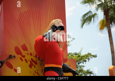 Mr Incredible Walt Disney world resort pixar pals countdown to fun parade hollywood studios Stock Photo