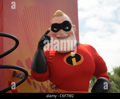 Mr Incredible Walt Disney world resort pixar pals countdown to fun parade hollywood studios Stock Photo