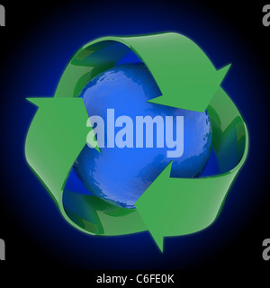 Recycling concept image. High resolution computer generated graphic. Stock Photo