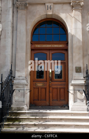 The London Library, St James's Square, London Stock Photo